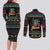 Christmas Vintage Guitar Couples Matching Long Sleeve Bodycon Dress and Long Sleeve Button Shirt Xmas Holiday Patterns - Wonder Print Shop