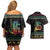 Christmas Vintage Guitar Couples Matching Off Shoulder Short Dress and Hawaiian Shirt Xmas Holiday Patterns - Wonder Print Shop