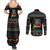Christmas Vintage Guitar Couples Matching Summer Maxi Dress and Long Sleeve Button Shirt Xmas Holiday Patterns - Wonder Print Shop