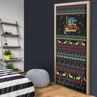Christmas Vintage Guitar Door Cover Xmas Holiday Patterns - Wonder Print Shop