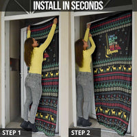 Christmas Vintage Guitar Door Cover Xmas Holiday Patterns - Wonder Print Shop