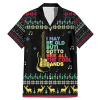 Christmas Vintage Guitar Family Matching Mermaid Dress and Hawaiian Shirt Xmas Holiday Patterns - Wonder Print Shop