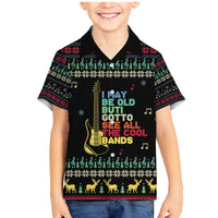 Christmas Vintage Guitar Family Matching Mermaid Dress and Hawaiian Shirt Xmas Holiday Patterns - Wonder Print Shop