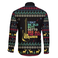 Christmas Vintage Guitar Family Matching Off The Shoulder Long Sleeve Dress and Hawaiian Shirt Xmas Holiday Patterns - Wonder Print Shop
