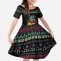 Christmas Vintage Guitar Family Matching Off Shoulder Maxi Dress and Hawaiian Shirt Xmas Holiday Patterns - Wonder Print Shop
