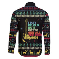 Christmas Vintage Guitar Family Matching Off Shoulder Maxi Dress and Hawaiian Shirt Xmas Holiday Patterns - Wonder Print Shop