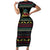 Christmas Vintage Guitar Family Matching Short Sleeve Bodycon Dress and Hawaiian Shirt Xmas Holiday Patterns - Wonder Print Shop