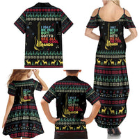 Christmas Vintage Guitar Family Matching Summer Maxi Dress and Hawaiian Shirt Xmas Holiday Patterns - Wonder Print Shop