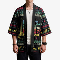 Christmas Vintage Guitar Kimono Xmas Holiday Patterns - Wonder Print Shop