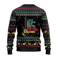 Christmas Vintage Guitar Ugly Christmas Sweater Xmas Holiday Patterns - Wonder Print Shop