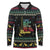 Christmas Vintage Guitar Long Sleeve Polo Shirt Xmas Holiday Patterns - Wonder Print Shop