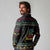 Christmas Vintage Guitar Long Sleeve Polo Shirt Xmas Holiday Patterns - Wonder Print Shop