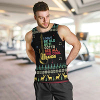 Christmas Vintage Guitar Men Tank Top Xmas Holiday Patterns - Wonder Print Shop