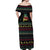 Christmas Vintage Guitar Off Shoulder Maxi Dress Xmas Holiday Patterns - Wonder Print Shop