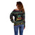Christmas Vintage Guitar Off Shoulder Sweater Xmas Holiday Patterns - Wonder Print Shop