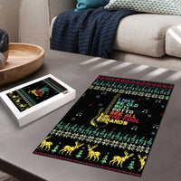 Christmas Vintage Guitar Puzzle Xmas Holiday Patterns - Wonder Print Shop