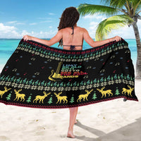 Christmas Vintage Guitar Sarong Xmas Holiday Patterns - Wonder Print Shop