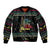 Christmas Vintage Guitar Sleeve Zip Bomber Jacket Xmas Holiday Patterns - Wonder Print Shop