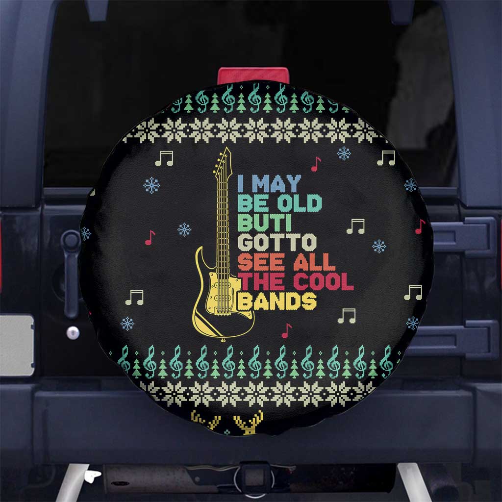 Christmas Vintage Guitar Spare Tire Cover Xmas Holiday Patterns - Wonder Print Shop