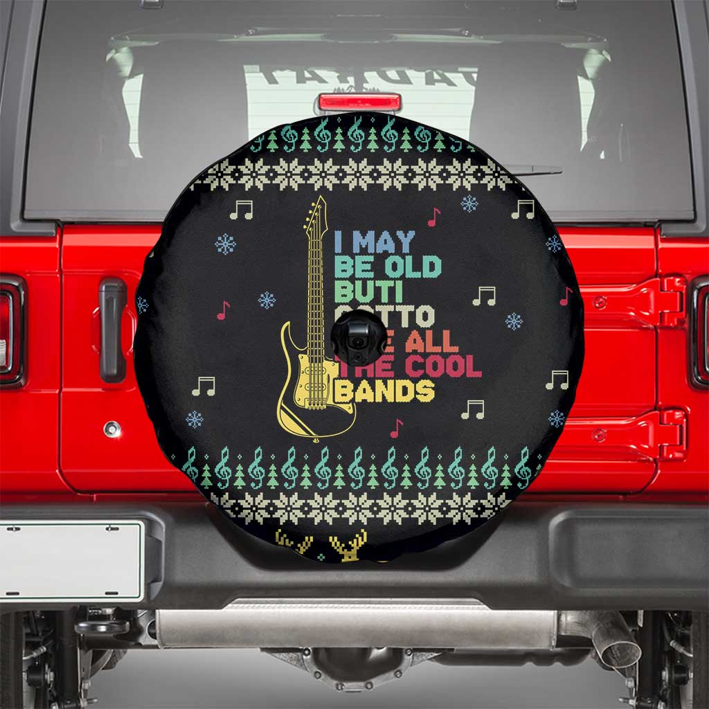 Christmas Vintage Guitar Spare Tire Cover Xmas Holiday Patterns - Wonder Print Shop