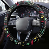 Christmas Vintage Guitar Steering Wheel Cover Xmas Holiday Patterns - Wonder Print Shop