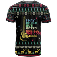 Christmas Vintage Guitar T Shirt Xmas Holiday Patterns - Wonder Print Shop