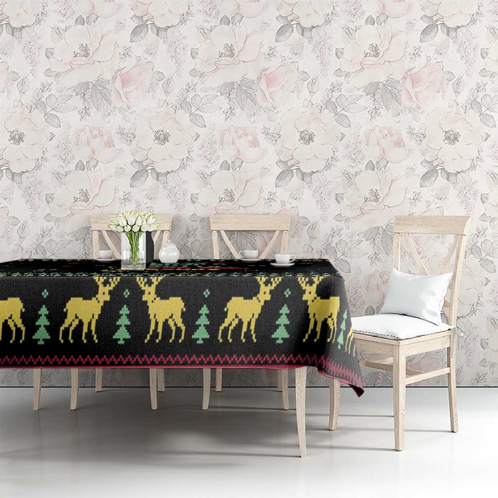 Christmas Vintage Guitar Tablecloth Xmas Holiday Patterns - Wonder Print Shop