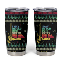 Christmas Vintage Guitar Tumbler Cup Xmas Holiday Patterns - Wonder Print Shop