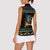 Christmas Vintage Guitar Women Sleeveless Polo Shirt Xmas Holiday Patterns - Wonder Print Shop