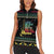 Christmas Vintage Guitar Women Sleeveless Polo Shirt Xmas Holiday Patterns - Wonder Print Shop