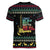 Christmas Vintage Guitar Women V-Neck T-Shirt Xmas Holiday Patterns - Wonder Print Shop