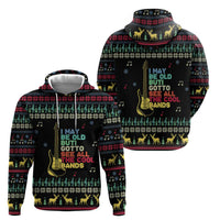 Christmas Vintage Guitar Zip Hoodie Xmas Holiday Patterns - Wonder Print Shop
