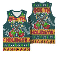 Rock The Holidays Guitar Christmas Basketball Jersey Xmas Holiday Patterns - Wonder Print Shop