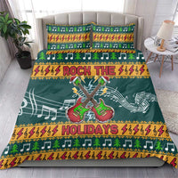 Rock The Holidays Guitar Christmas Bedding Set Xmas Holiday Patterns - Wonder Print Shop