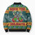 Rock The Holidays Guitar Christmas Bomber Puffer Jacket Xmas Holiday Patterns - Wonder Print Shop