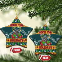 Rock The Holidays Guitar Christmas Ceramic Ornament Xmas Holiday Patterns - Wonder Print Shop