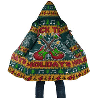 Rock The Holidays Guitar Christmas Cloak Xmas Holiday Patterns - Wonder Print Shop