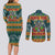 Rock The Holidays Guitar Christmas Couples Matching Long Sleeve Bodycon Dress and Long Sleeve Button Shirt Xmas Holiday Patterns - Wonder Print Shop