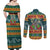 Rock The Holidays Guitar Christmas Couples Matching Off Shoulder Maxi Dress and Long Sleeve Button Shirt Xmas Holiday Patterns - Wonder Print Shop