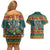 Rock The Holidays Guitar Christmas Couples Matching Off Shoulder Short Dress and Hawaiian Shirt Xmas Holiday Patterns - Wonder Print Shop