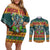 Rock The Holidays Guitar Christmas Couples Matching Off Shoulder Short Dress and Long Sleeve Button Shirt Xmas Holiday Patterns - Wonder Print Shop