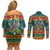 Rock The Holidays Guitar Christmas Couples Matching Off Shoulder Short Dress and Long Sleeve Button Shirt Xmas Holiday Patterns - Wonder Print Shop