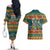 Rock The Holidays Guitar Christmas Couples Matching Off The Shoulder Long Sleeve Dress and Hawaiian Shirt Xmas Holiday Patterns - Wonder Print Shop