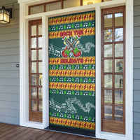 Rock The Holidays Guitar Christmas Door Cover Xmas Holiday Patterns - Wonder Print Shop