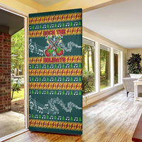 Rock The Holidays Guitar Christmas Door Cover Xmas Holiday Patterns - Wonder Print Shop