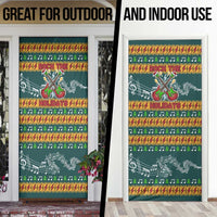 Rock The Holidays Guitar Christmas Door Cover Xmas Holiday Patterns - Wonder Print Shop