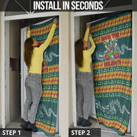 Rock The Holidays Guitar Christmas Door Cover Xmas Holiday Patterns - Wonder Print Shop