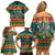 Rock The Holidays Guitar Christmas Family Matching Off Shoulder Short Dress and Hawaiian Shirt Xmas Holiday Patterns - Wonder Print Shop