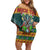Rock The Holidays Guitar Christmas Family Matching Off Shoulder Short Dress and Hawaiian Shirt Xmas Holiday Patterns - Wonder Print Shop