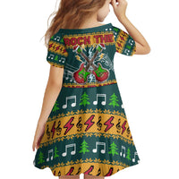 Rock The Holidays Guitar Christmas Family Matching Summer Maxi Dress and Hawaiian Shirt Xmas Holiday Patterns - Wonder Print Shop